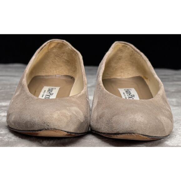 Evan Picone Vintage Tan Suede Leather Kitten Heels Pointed Toe Womens Size 7.5 - Picture 2 of 16